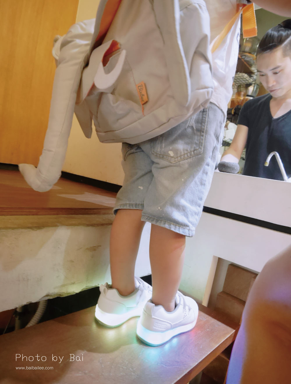 [啾團] 超吸睛!韓國很夯的JouJou Star星星時尚親子包＋韓國BESSON JOU JOU LED亮亮鞋(親子包親子鞋推薦)