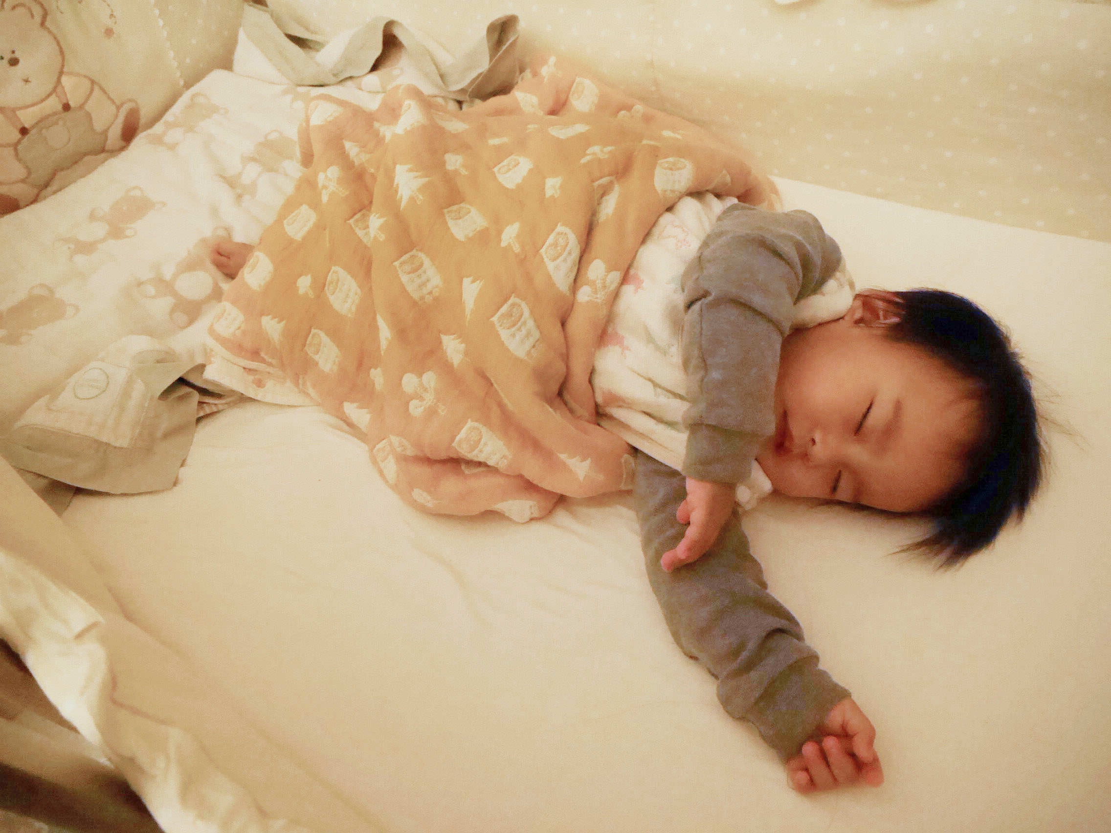 [啾團] 讓小孩一夜好眠的秘密武器,透氣又保暖的可愛紗布被/紗布防踢被-日本製Yimono不二屋六層紗呼吸被