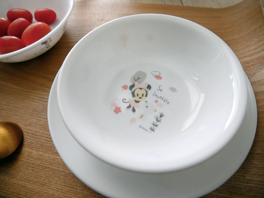 [生活] 美國康寧餐具CORELLE-Mickey & Minnie 童彩趣系列!最適合小朋友第一次接觸的可愛玻璃盤