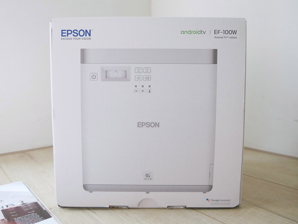 [啾團] Epson EF-100WATV自由視 移動光屏雷射投影機.最小的 3LCD投影機.家裡隨處都是我的電影院