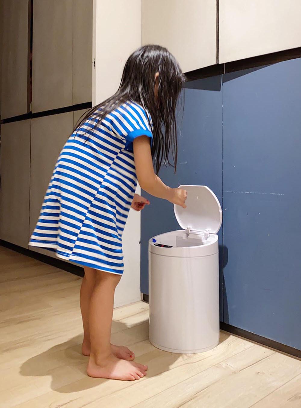 [啾團] 美國NINESTARSxLAQ DESiGN感應垃圾桶不怕丟垃圾沾到細菌病毒.隔絕尿布臭味讓居家環境大提升