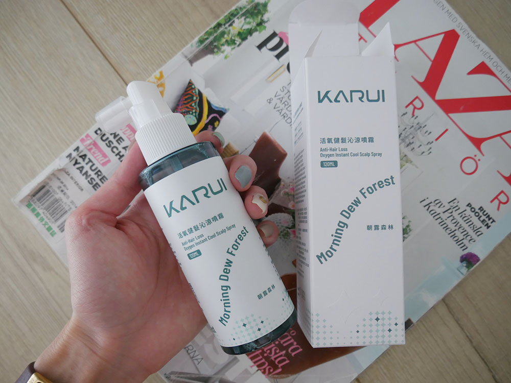 [啾團] Karui卡洛伊_朝露森林活氧健髮沁涼噴霧,控油、蓬鬆、強 健髮根的好幫手