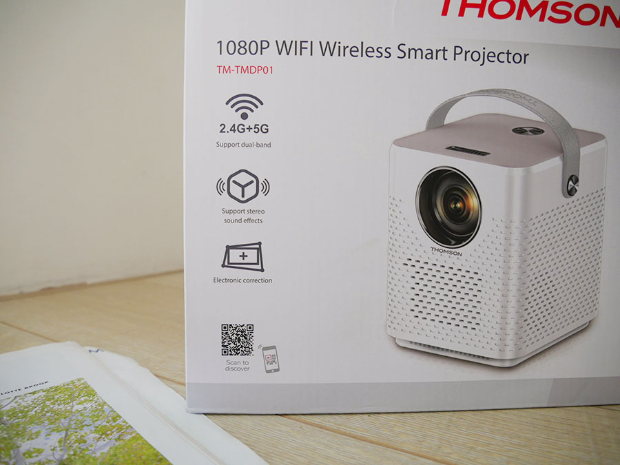 [啾團] THOMSON WIFI 1080P無線智能投影機TM-TMDP01,小資也可以隨時享受智能影音