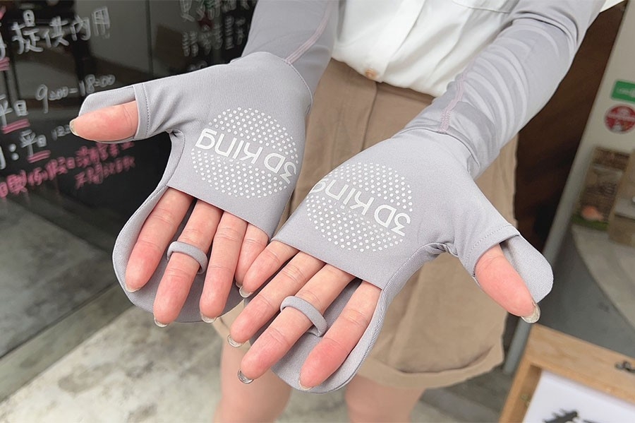 [啾團] 3D.KING抗UV超機能雙鉑金專利變形涼感防曬外套,超抗UV!結合手套還有涼感的超強防曬外套
