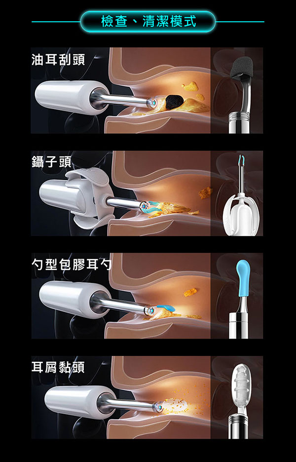 [啾團] Bebird 蜂鳥-HOME 30S 智慧科技可彎折微型攝影掏耳棒,可看見耳內更舒適安全