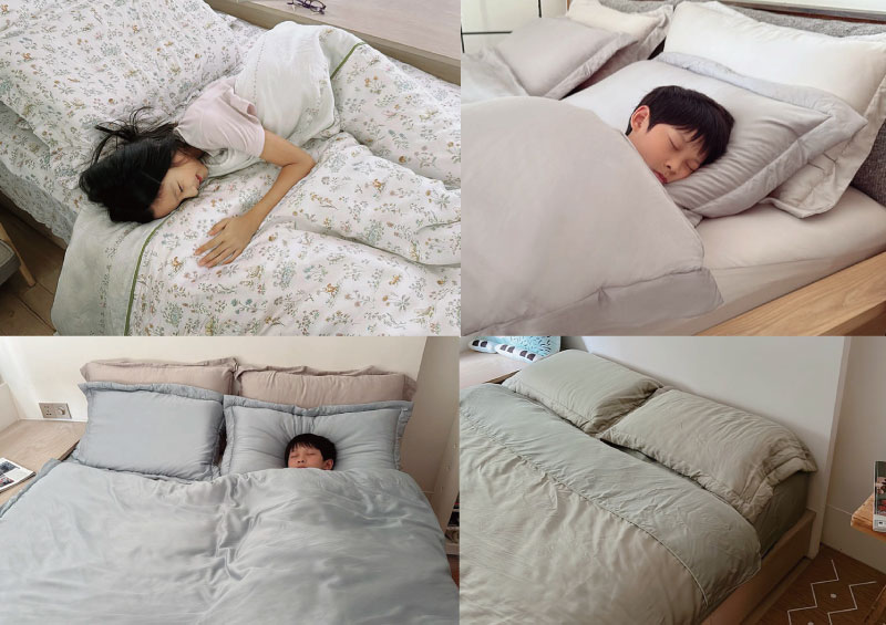 [啾團] 天絲床組.細緻到不想爬起來的超舒服床組+大人小孩枕頭