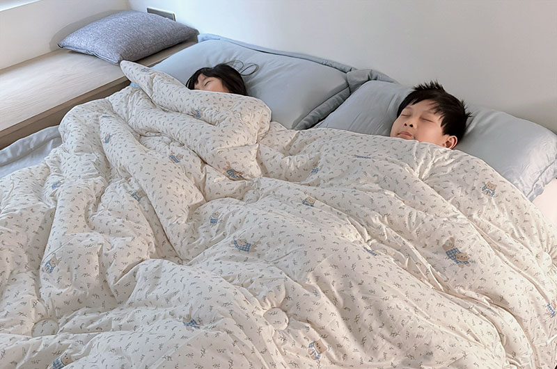 [啾團] 天絲床組.細緻到不想爬起來的超舒服床組+大人小孩枕頭(加開暖被)