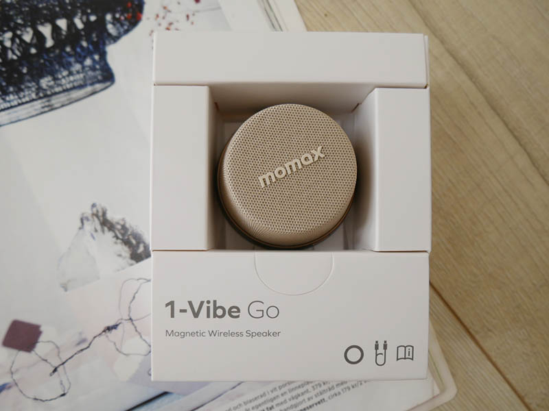 [啾團] Momax 1-Vibe Go小小一顆大大威力,迷你磁吸支架無線音箱(可攜式喇叭/無線藍牙喇叭)