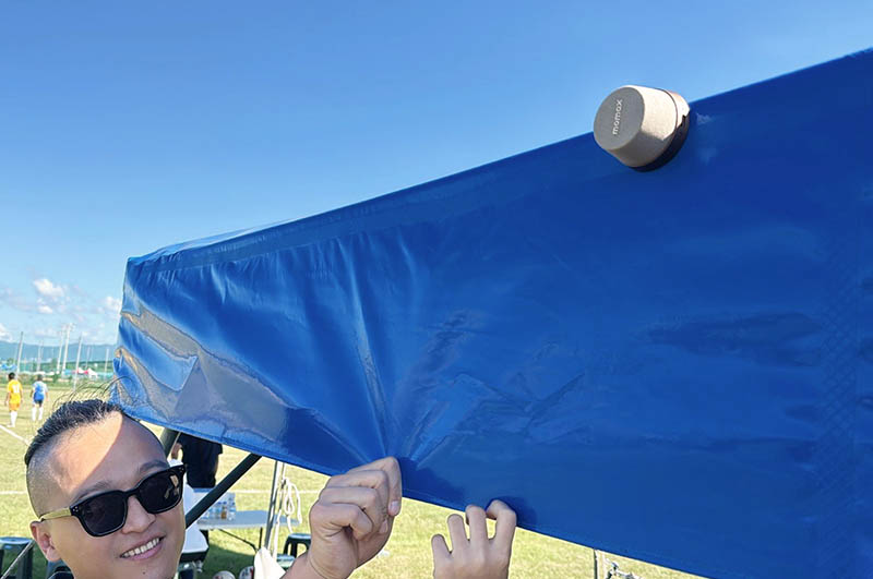 [啾團] Momax 1-Vibe Go小小一顆大大威力,迷你磁吸支架無線音箱(可攜式喇叭/無線藍牙喇叭)