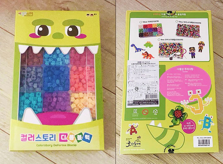 [啾團] 日韓包包/玩具綜合團(韓國Color Story免燙拼豆/recipebox兒童清潔/CHARIN摺疊包/MY TOYS史萊姆)