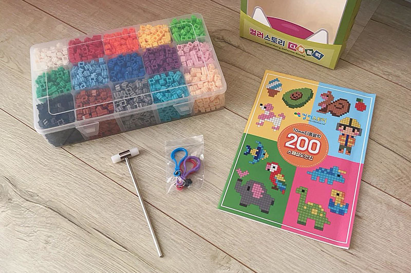 [啾團] 日韓包包/玩具綜合團(韓國Color Story免燙拼豆/recipebox兒童清潔/CHARIN摺疊包/MY TOYS史萊姆)