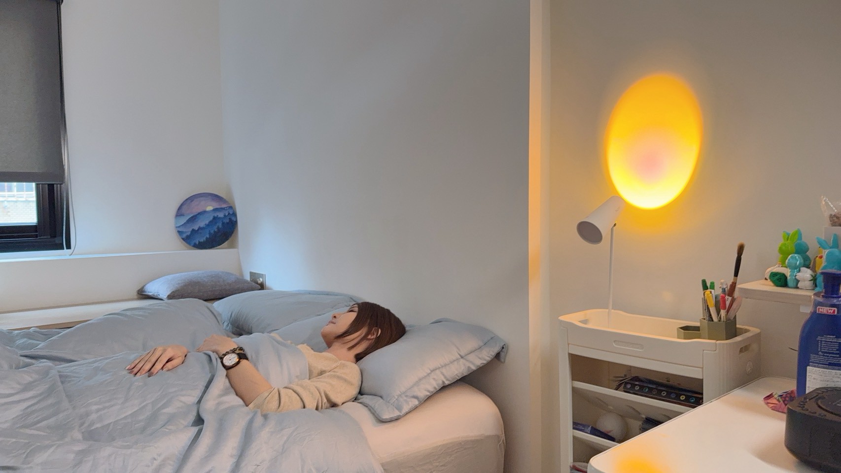 [啾團] 點亮家中的質感角落！FUNY夕陽氛圍創意LED檯燈，一秒切換浪漫日落與專注時刻